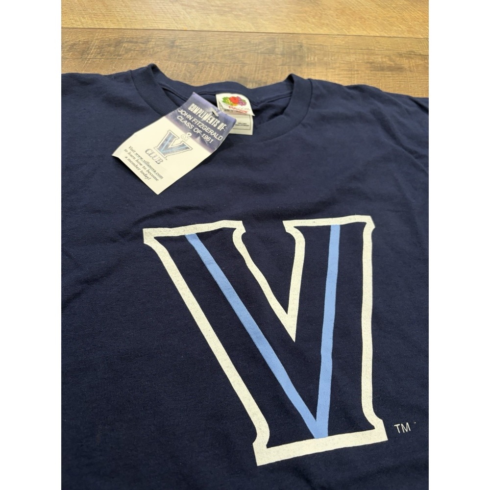 NWT Vintage Villanova Nova Nation Graphic Tee XL Navy Blue NCAA 90s Y2k - Picture 6 of 8